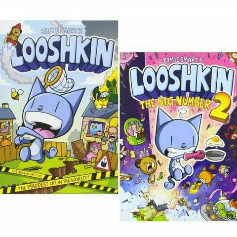 Looshkin: The Adventures of the Maddest Cat in the World & The Big Number 2 Phoenix Presents 2 books set by Jamie Smart - The Book Bundle