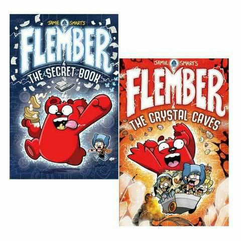 Flember : The Secret Book & The Crystal Caves 2 books set by Jamie Smart - The Book Bundle
