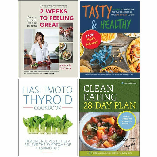 2 Weeks to Feeling Great,Tasty & Healthy,Hashimoto Thyroid Cookbook 4 Books Set - The Book Bundle