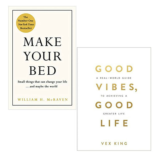 Make Your Bed: 10 Life Lessons from & Good Vibes, Good Life 2 Books Collection Set - The Book Bundle
