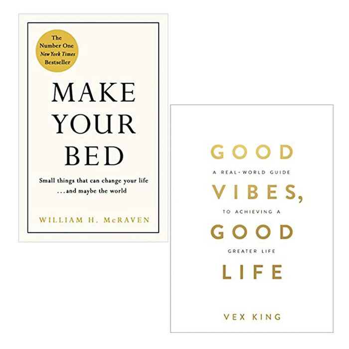 Make Your Bed: 10 Life Lessons from & Good Vibes, Good Life 2 Books Collection Set - The Book Bundle
