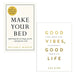 Make Your Bed: 10 Life Lessons from & Good Vibes, Good Life 2 Books Collection Set - The Book Bundle