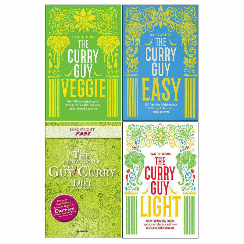 Dan Toombs 4 Books Collection Set Curry Guy Light, Curry Guy Easy, Lose Weight - The Book Bundle