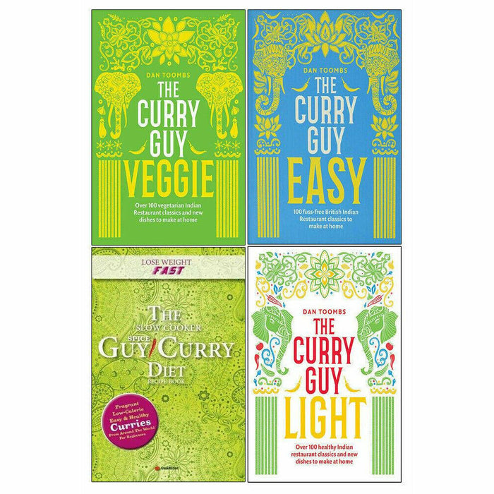 Dan Toombs 4 Books Collection Set Curry Guy Light, Curry Guy Easy, Lose Weight - The Book Bundle