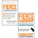 Susan Scott 2 Books Collection Set (Fierce Conversations & Fierce Leadership) - The Book Bundle