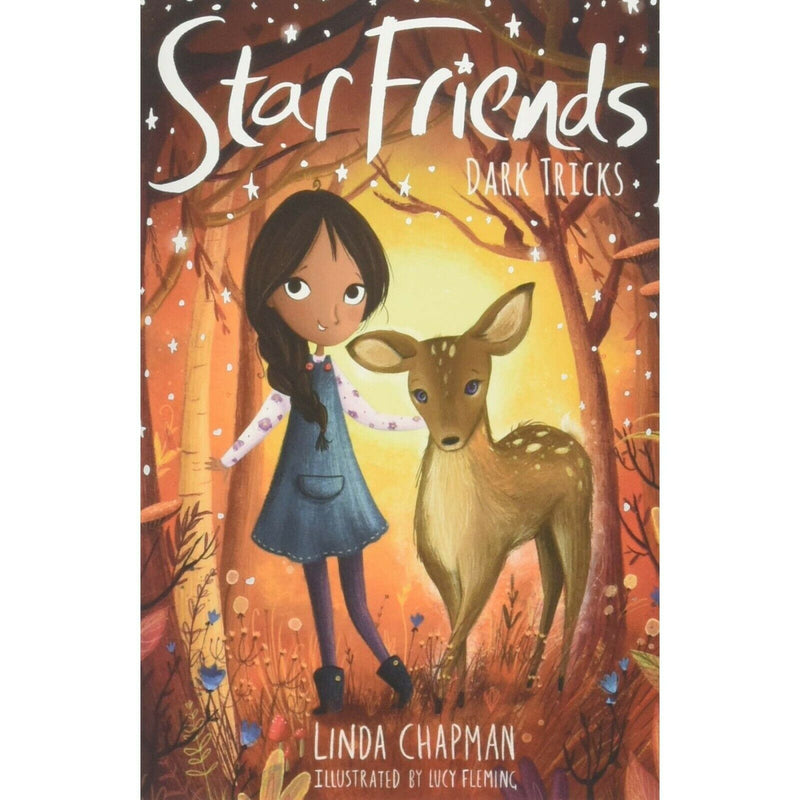 Star Friends Series 8 books collection set by Linda Chapman, featuring Mirror Magic, Wish Trap, Secret Spell, with colorful covers.