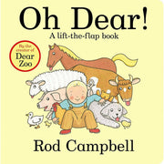 Set of four children’s books by Rod Campbell, including Look After Us, Oh Dear, Dear Zoo, and Noisy Farm, with colorful illustrated covers.