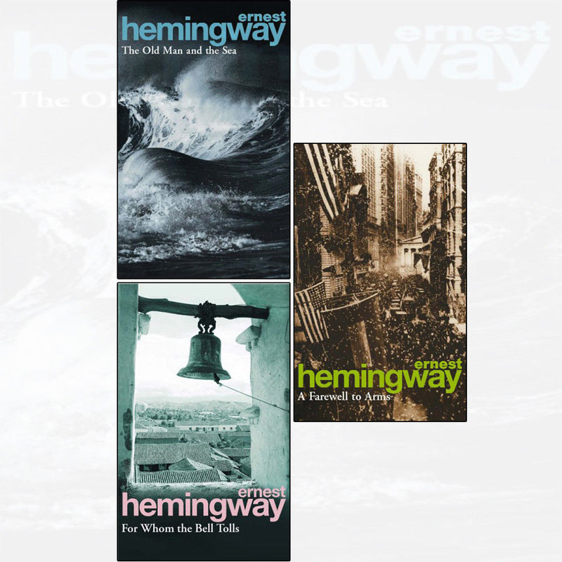 Ernest Hemingway 3 Books Collection Set Old Man Sea For Whom Bell Tolls - The Book Bundle