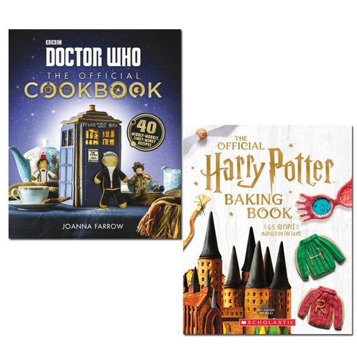 Joanna Farrow 2 Books Collection Official Harry Potter Baking Book, Doctor Who - The Book Bundle