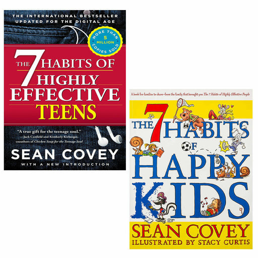 Sean Covey 2 Books Collection Set 7 Habits of Happy Kids, Highly Effective Teens - The Book Bundle