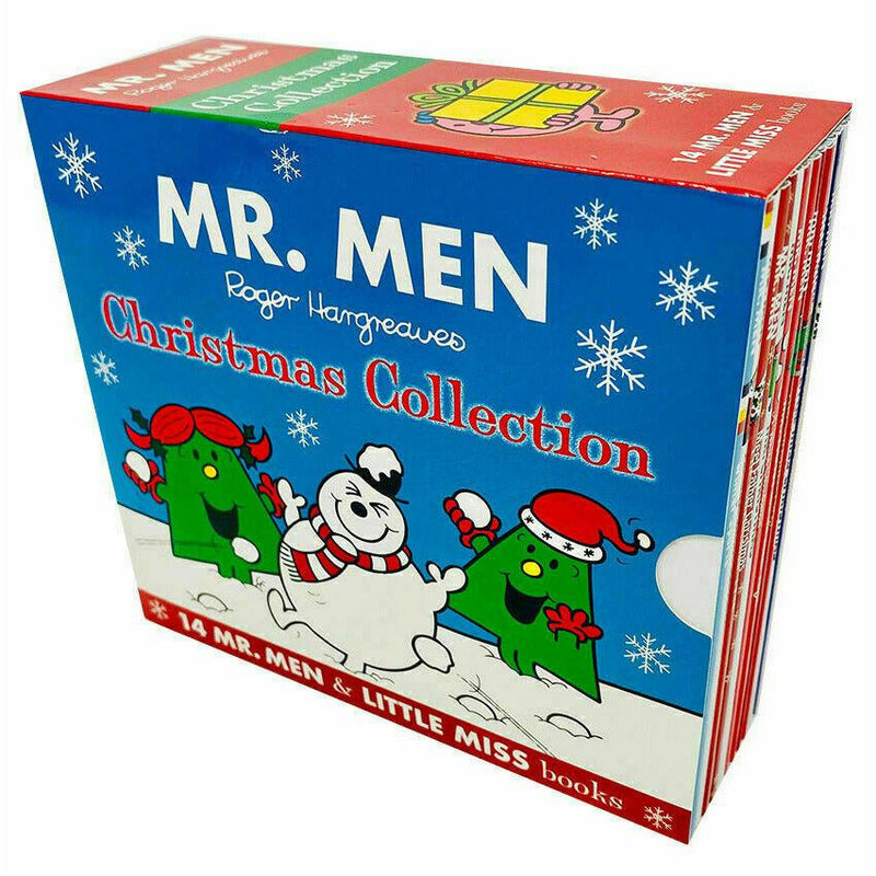 Mr Men and Little Miss Christmas Collection 14 Books Slipcase Box Set (Meet Father Christmas, Mr. Men The Christmas) - The Book Bundle