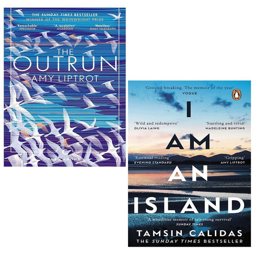 Outrun Canons Amy Liptrot, I Am An Island Tamsin Calidas 2 Books Set - The Book Bundle