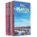 M.C. Beaton Death Series of (Poison Pen,Village,Celebrity,Dustman) & Highland Christmas 5 Books Set - The Book Bundle