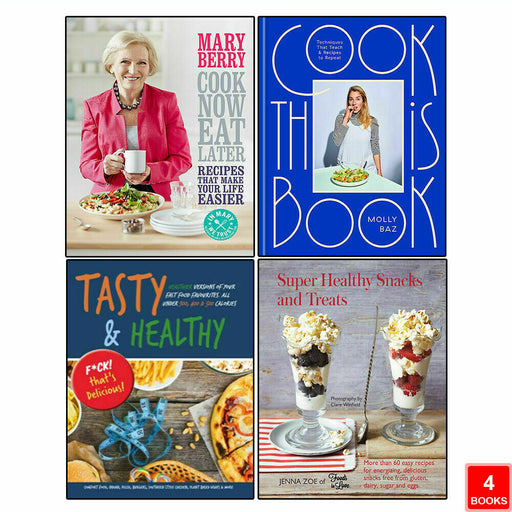 Cook Now Eat Later, Cook This Book, Tasty & Healthy, Super Healthy 4 Books Set - The Book Bundle