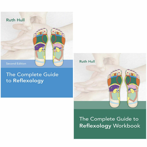 Ruth Hull Collection 2 Books Set Complete Guide to Reflexology Workbook - The Book Bundle