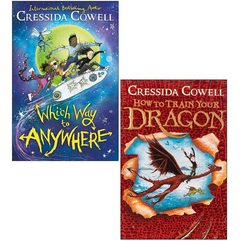 Cressida Cowell 2 Books Set Which Way to Anywhere | How To Train Your Dragon - The Book Bundle