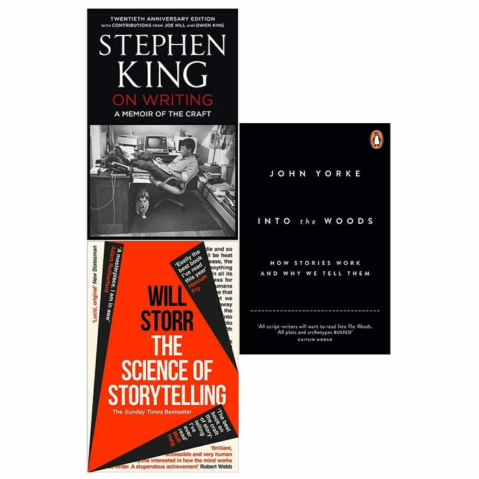 On Writing, Into The Woods, Science of Storytelling 3 Books Collection Set - The Book Bundle
