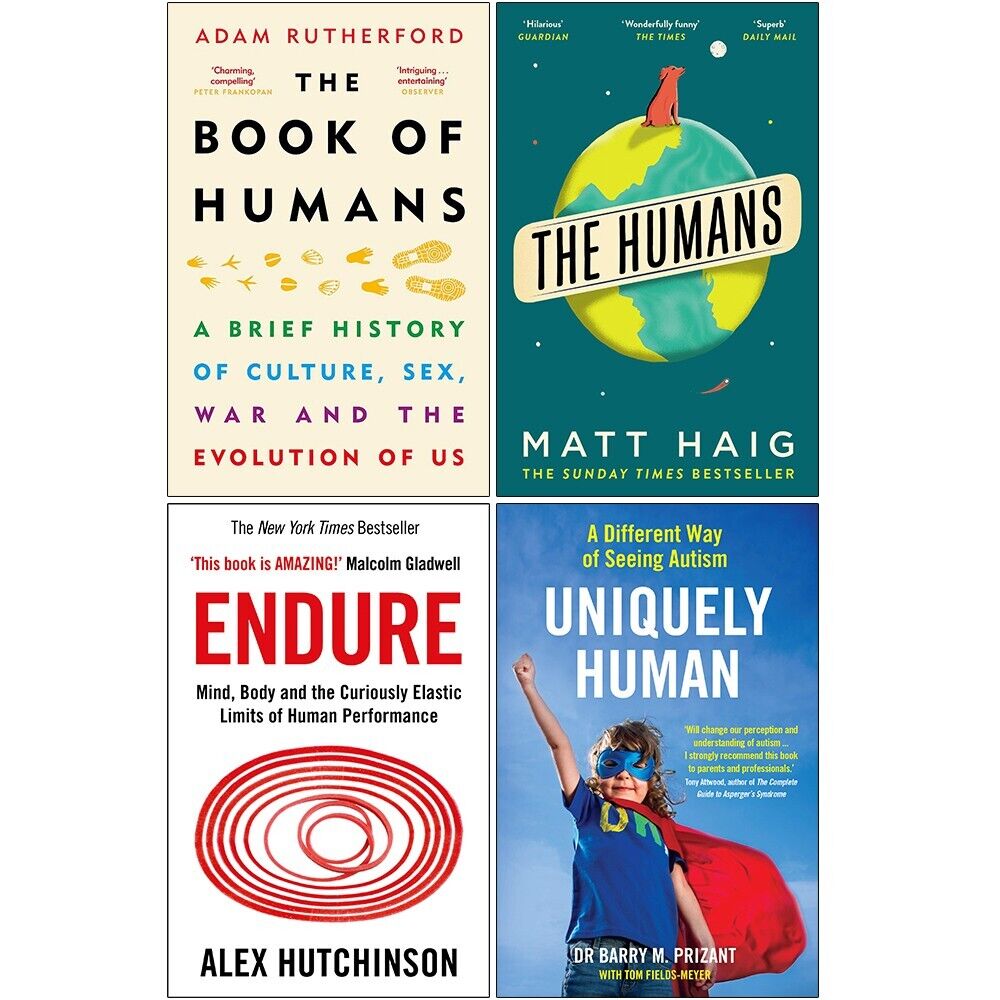 Explaining Humans Book The Book of Humans, The Humans, Endure, Uniquely Human 4 Books Collect ...