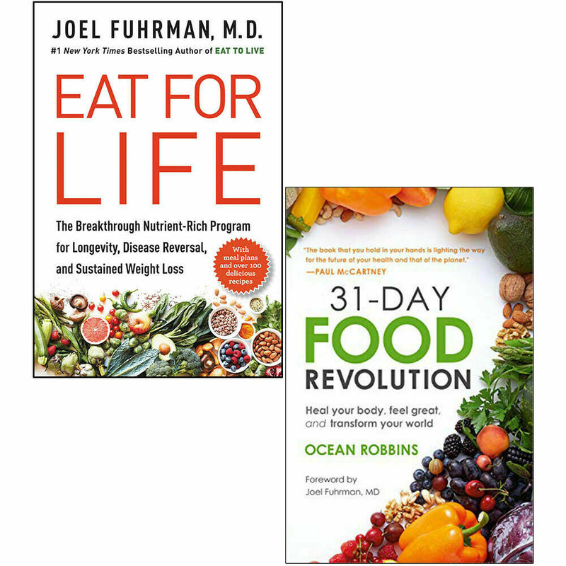 Eat for Life, 31-Day Food Revolution 2 Books Collection Set - The Book Bundle