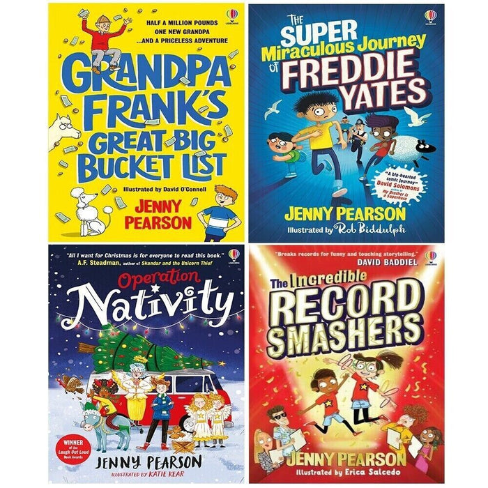 Jenny Pearson Collection 4 Books Set Operation Nativity, Incredible Record Smash - The Book Bundle