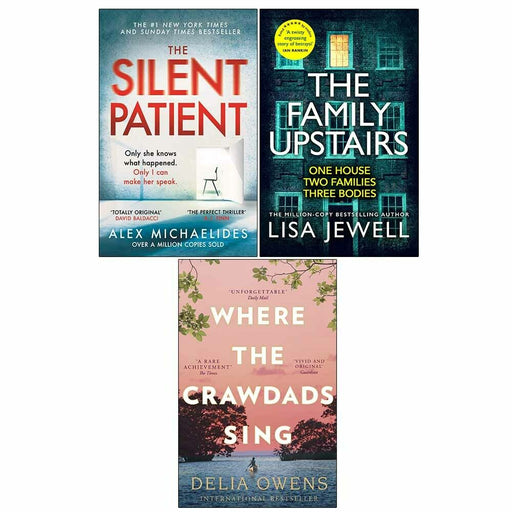 The Silent Patient, The Family Upstairs, Where the Crawdads 3 Books Collection Set - The Book Bundle