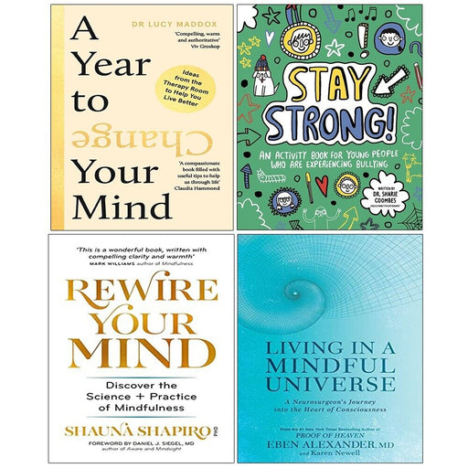 Rewire Your Mind, Year to Change Your Mind,Living in Mindful,Stay Strong 4 Books sET - The Book Bundle