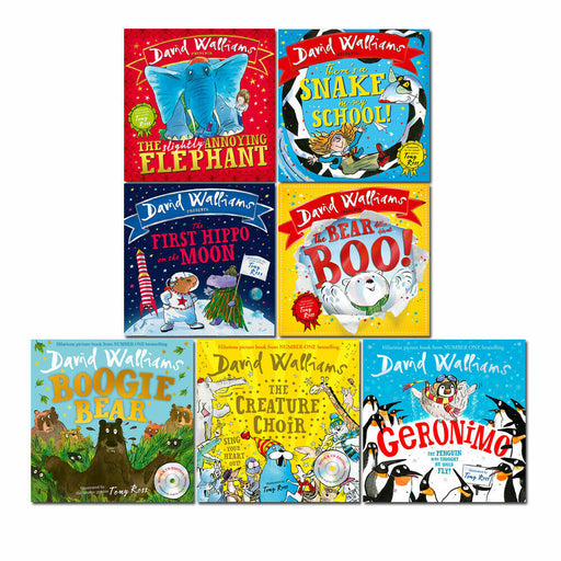 David Walliams Picture Book Collection 7 Books Set  (The Slightly Annoying Elephant, The First Hippo on the Moon) - The Book Bundle