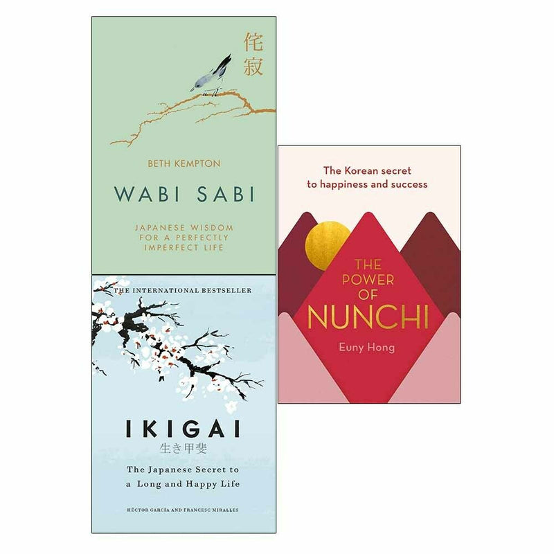 Power of Nunchi, Ikigai, Wabi Sabi 3 Books Collection Set Hardcover NEW - The Book Bundle