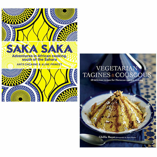 Saka Saka Cookbook, Vegetarian Tagines & Cous Cous 2 Books Collection Set - The Book Bundle