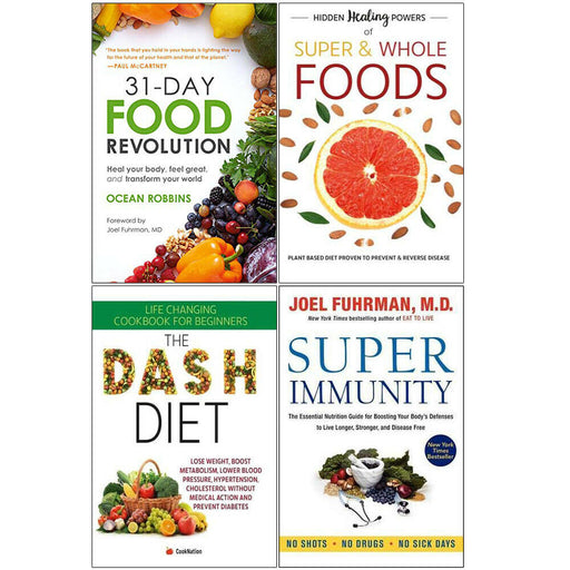 31 Day, Hidden Healing, Dash Diet, Super Immunity 4 Books Collection Set - The Book Bundle