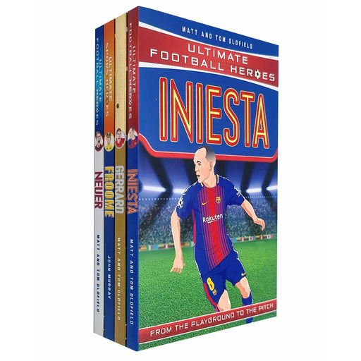 Ultimate Football and Cycling Heroes 4 Books Set (Iniesta, Gerrard, Neuer, Froome) - The Book Bundle