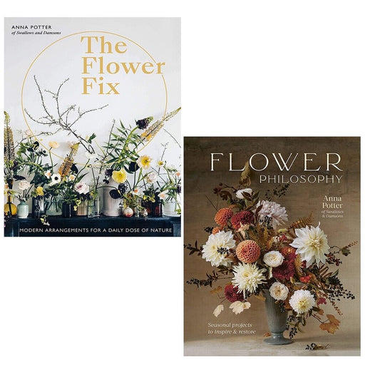 Anna Potter Collection 2 Books Set Flower Philosophy, Flower Fix - The Book Bundle