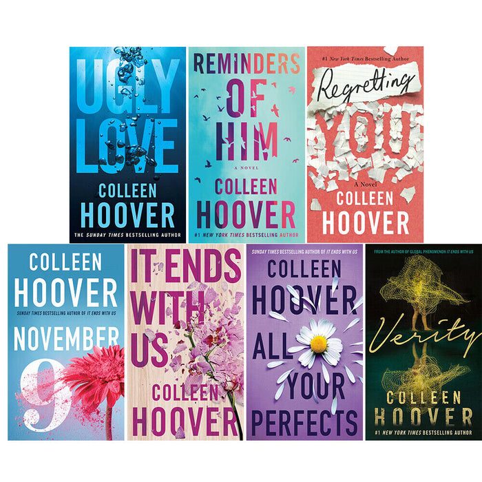 Colleen Hoover Book Bundle (It Ends With Us, November 9, Ugly Love, Verity)