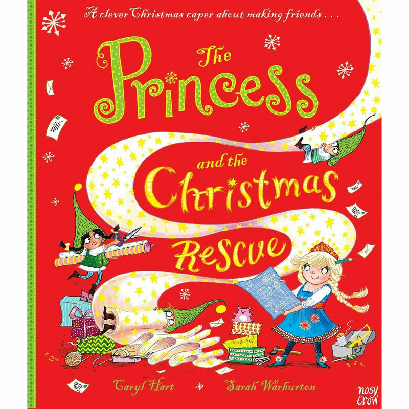 Set of five Nosy Crow Ltd books from the Princess series by Caryl Hart, featuring colorful covers with Peas, Shoe, Rescue, Giant, and Presents.