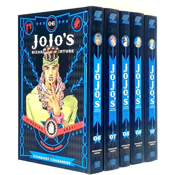 Jojo's Bizarre Adventure Part 3 Stardust Crusaders Vol.6-10 Collection 5 Books - The Book Bundle