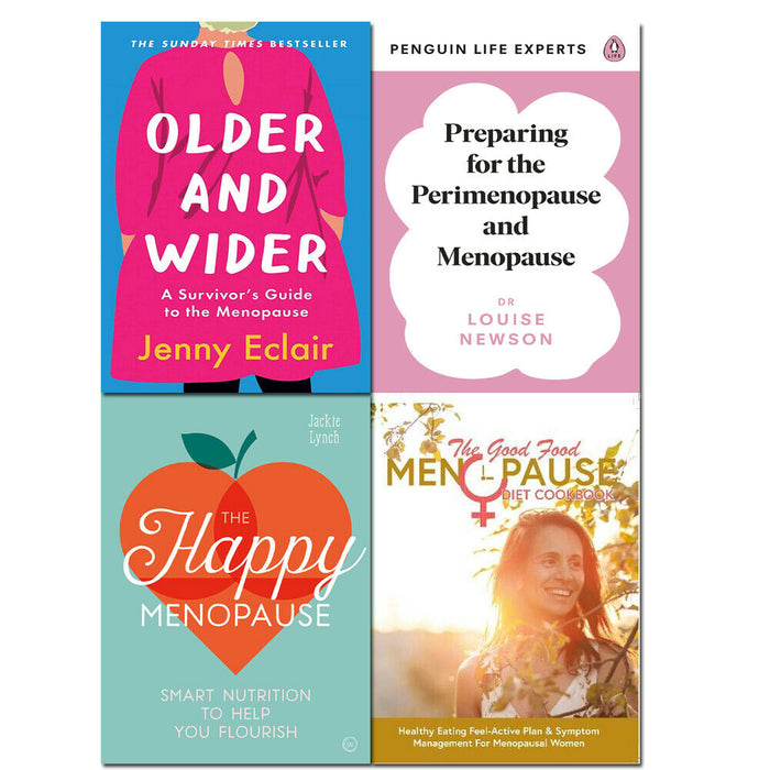 Perimenopause and Menopause, Older and Wider, Happy Menopause & Menopause 4 Books Set - The Book Bundle