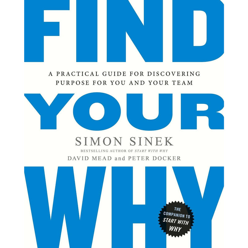 Set of four Simon Sinek leadership books including Infinite Game, Start With Why, Leaders Eat Last, and Find Your Why.