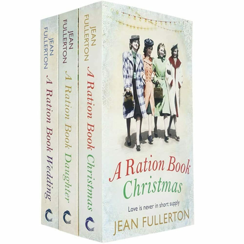 Corvus book set featuring Jean Fullerton’s Ration Book Series 3 collection with vintage-style covers and detailed illustrations.