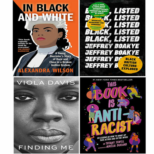 This Book Is Anti-Racist, Black, Listed, Finding Me, In Black and White 4 Books Set - The Book Bundle