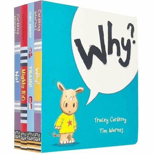 Children's Story 4 Books Collection Set Why?, Train!, Mighty Mo, No! - The Book Bundle