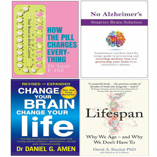Pill Changes Everything,No Alzheimer Iota,Change Your Brain,Lifespan 4 Books Set - The Book Bundle