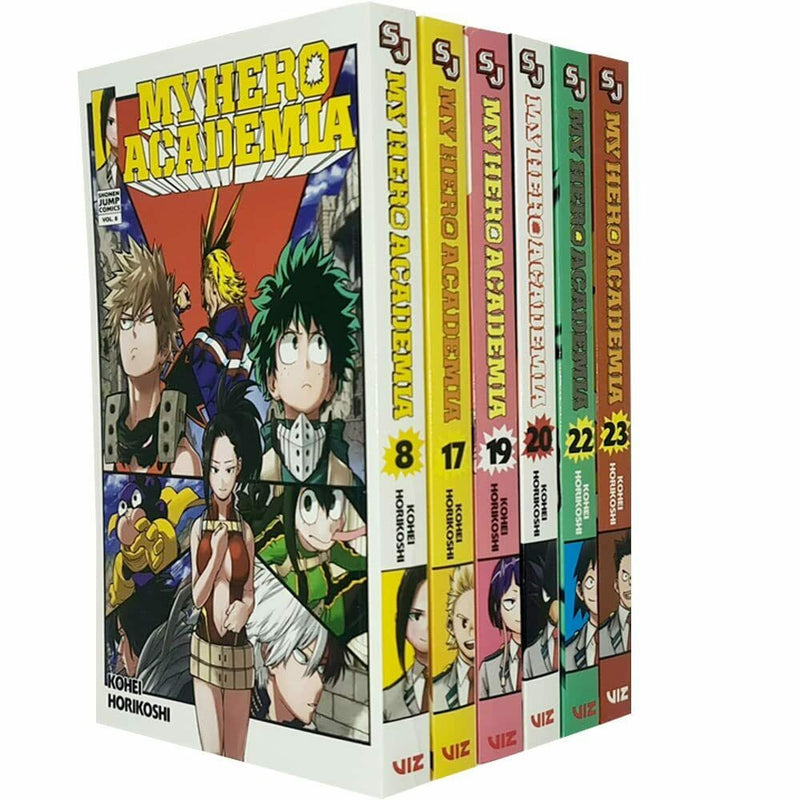 My Hero Academia Volume 8, 17, 19, 20, 22, 23 Collection 6 Books Set - The Book Bundle