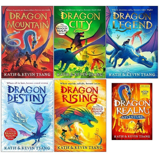 Dragon Realm Series Collection 6 Books Set by Katie Tsang,Kevin Tsang World Book - The Book Bundle
