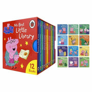 Peppa Pig My Best Little Library 12 Books Collection Box Set (Princess Peppa, Sir George the Brave) - The Book Bundle