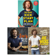 Joe Wicks 3 Books Set 30 Day Kick Start Plan, Cooking for Family and Friends NEW - The Book Bundle