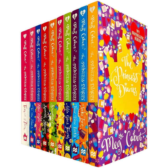 The Princess Diaries 10 Books Collection Set by Meg Cabot (Books 1 - 10) - The Book Bundle