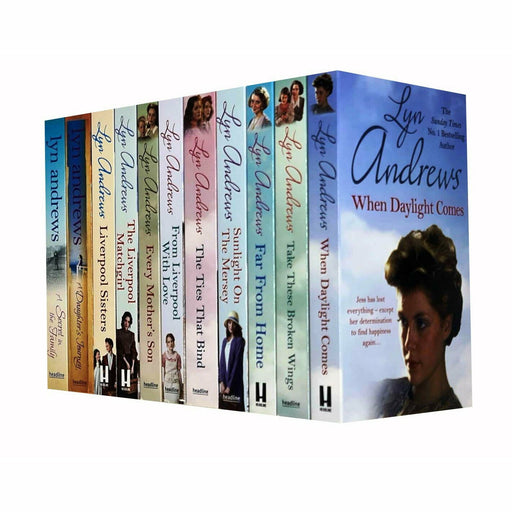 Lyn Andrews 11 Books Collection Set Liverpool Matchgirl, Daughter's Journey - The Book Bundle