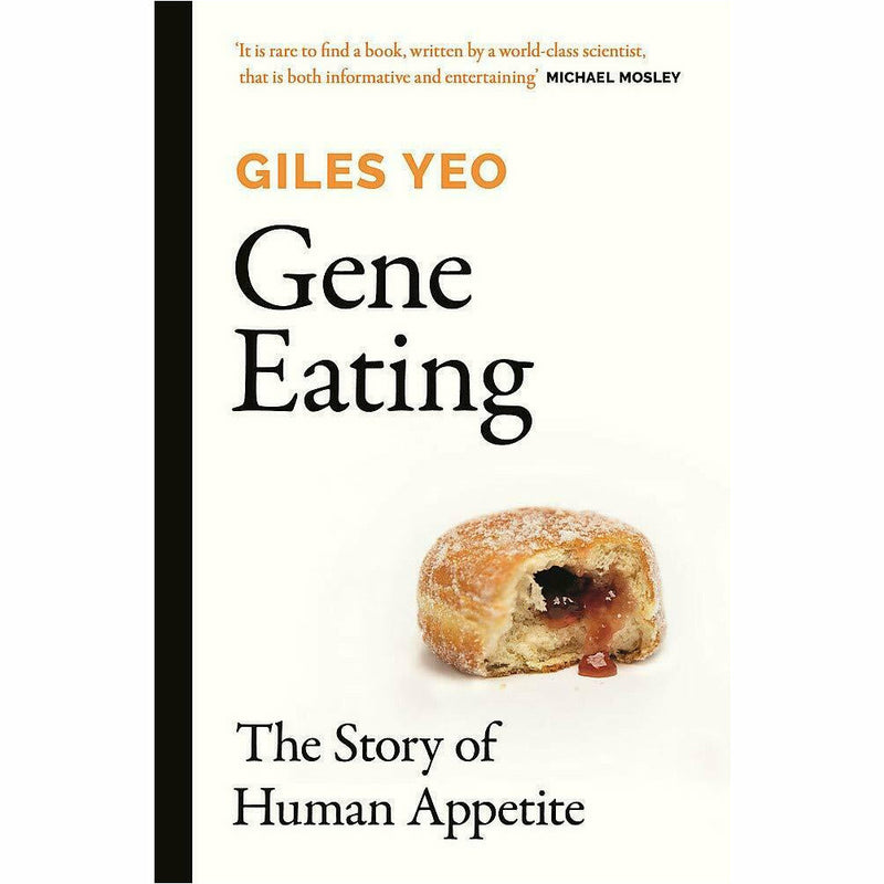 Dr Giles Yeo 2-book collection set including "Gene Eating" and "Why Calories Don't Count" by Orion, featuring book covers and titles.