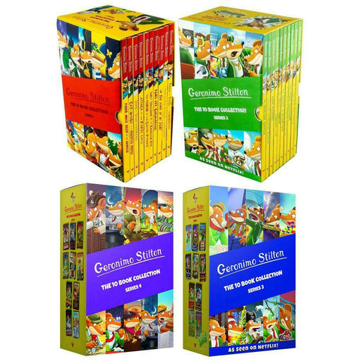Geronimo Stilton Series 1,2 ,3 and 4: 40 Books Collection Set - The Book Bundle