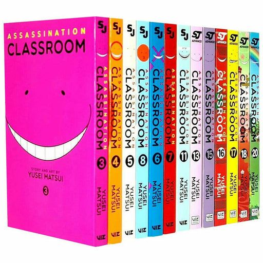 Assassination Classroom Series 13 Books Set Vol 3 4 5 6 8 7 11 13 15 16 17 18 20 - The Book Bundle